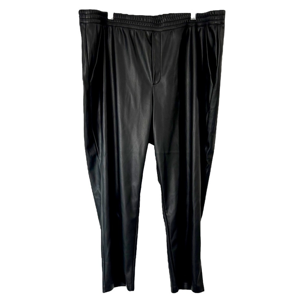 Banana Republic Faux Leather Pants Size XXL Black